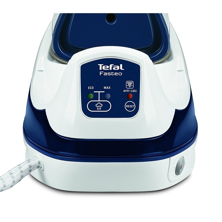 GRADE A1 - Tefal SV6040 Fasteo Steam Generator Iron - Blue And White