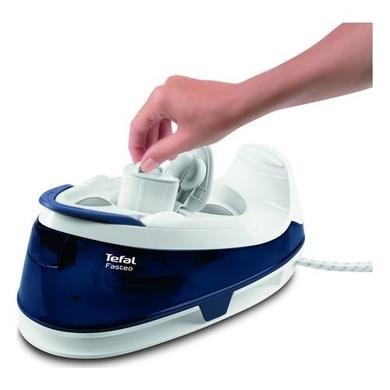 GRADE A1 - Tefal SV6040 Fasteo Steam Generator Iron - Blue And White