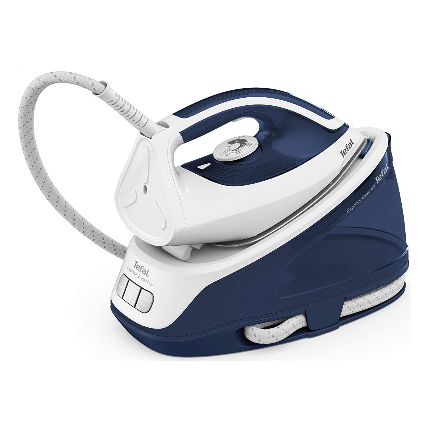 Refurbished Tefal Express SV611GO Essential Steam Generator Iron White & Blue