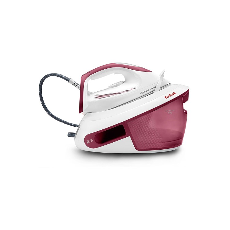 GRADE A2 - Tefal SV8012 Express Anti-Scale Steam Generator Iron - Red