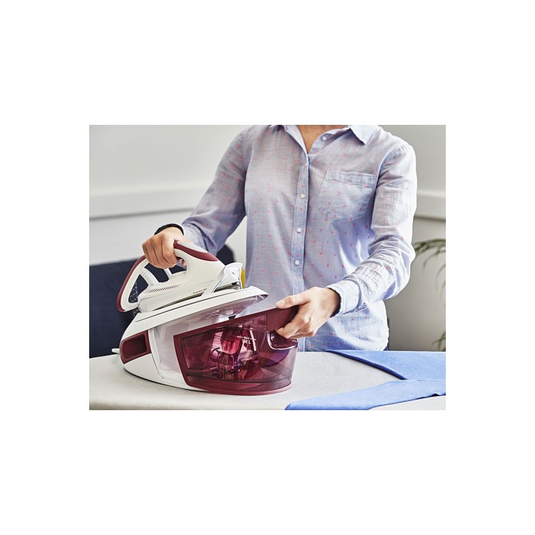 GRADE A2 - Tefal SV8012 Express Anti-Scale Steam Generator Iron - Red
