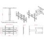 PMV SVLE3255C - Slim Multiaction TV Wall Bracket - Up to 55 Inch Commercial TVs