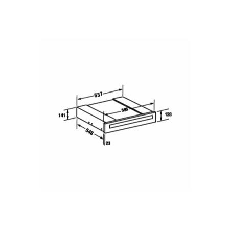 CDA SVW101SS 14cm Stainless Steel Accessory Drawer