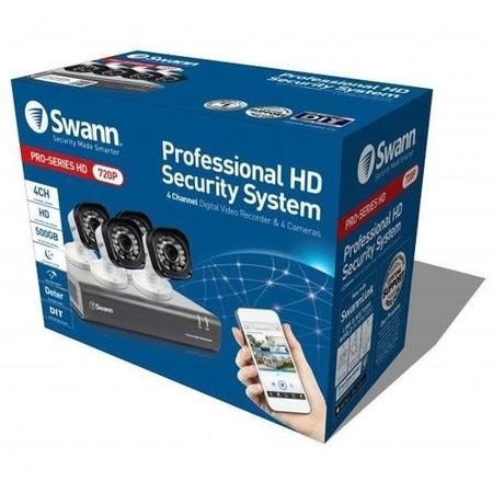 Swann DVR4-1580 - 4 Channel 720p Digital Video Recorder & 4 x PRO-T835 Cameras