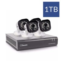 Swann CCTV System - 4 Channel 720p HD DVR with 4 x 720p HD Motion Sensing Cameras & 1TB HDD 