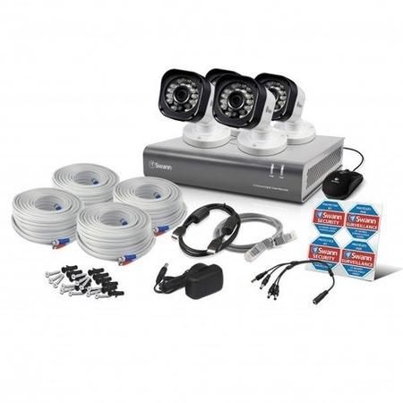 Box Open Swann DVR4-1580 4 Channel HD 720p Digital Video Recorder with 4 x PRO-T835 720p Cameras & 1TB Hard Drive