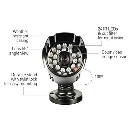 Box Open Swann DVR8-1525 8 Channel 960H Digital Video Recorder with 4 x PRO-615 960H Cameras & 500GB Hard Drive