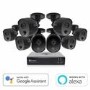 Swann CCTV System - 8 Channel 1080p HD DVR with 8 x 1080p HD Black Cameras & 64GB SD Card