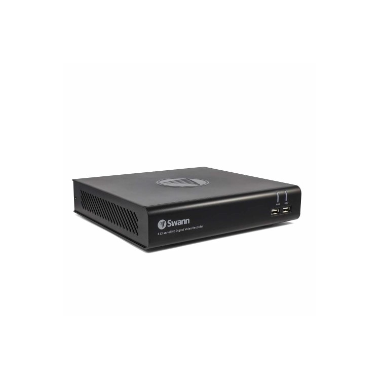 Swann CCTV System - 8 Channel 1080p HD DVR with 8 x 1080p HD Black Cameras & 64GB SD Card