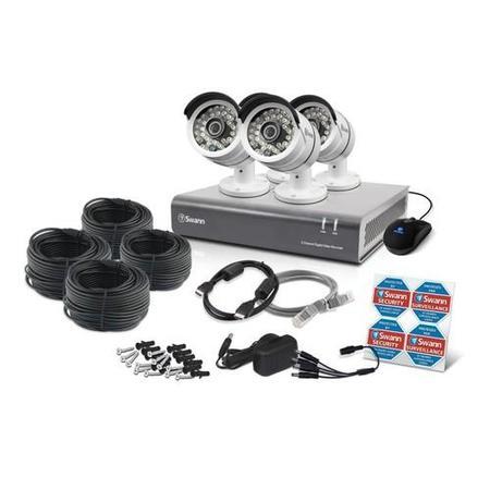 Box Opened A1 Swann DVR8-4600 - 8 Channel CCTV HD 1080p Digital Video Recorder & 4 x PRO-A855 Cameras & 2TB Hard Drive