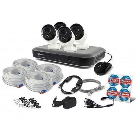 Swann CCTV System - 8 Channel 3MP DVR with 4 x 3MP Thermal Sensing Cameras & 2TB HDD