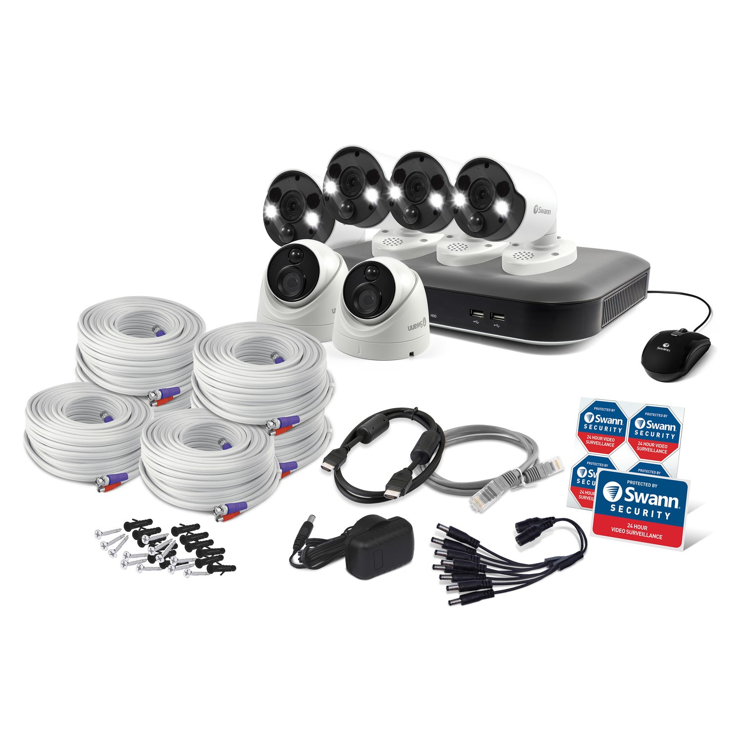 swann 2tb 4k dvr 6 camera cctv system