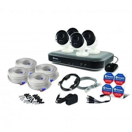 GRADE A1 - Swann CCTV System - 8 Channel 4K Ultra HD DVR with 4 x 4K Heat & Motion Sensing Cameras & 2TB HDD