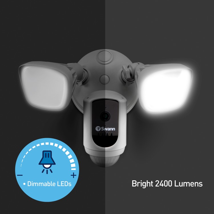 Swann 1080p Gen 2 Floodlight Camera with 30 Metre Coloured Night Vision