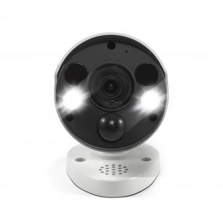 Swann 4K Ultra HD Thermal Sensing White IP Bullet Camera with 150ft Night Vision - 1 Pack 