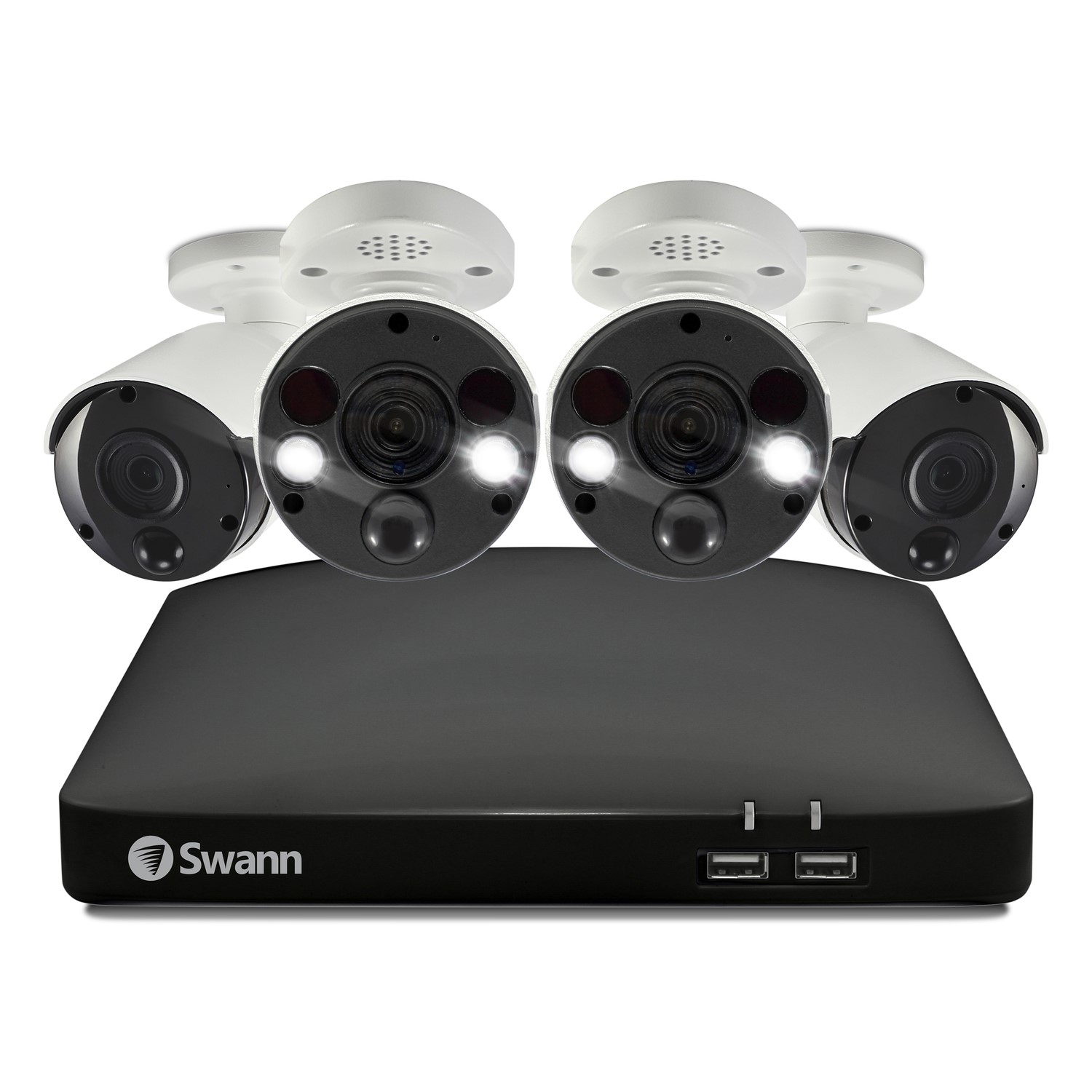 Swann 4 Camera 4K Ultra HD Spotlight NVR CCTV System with 2TB HDD