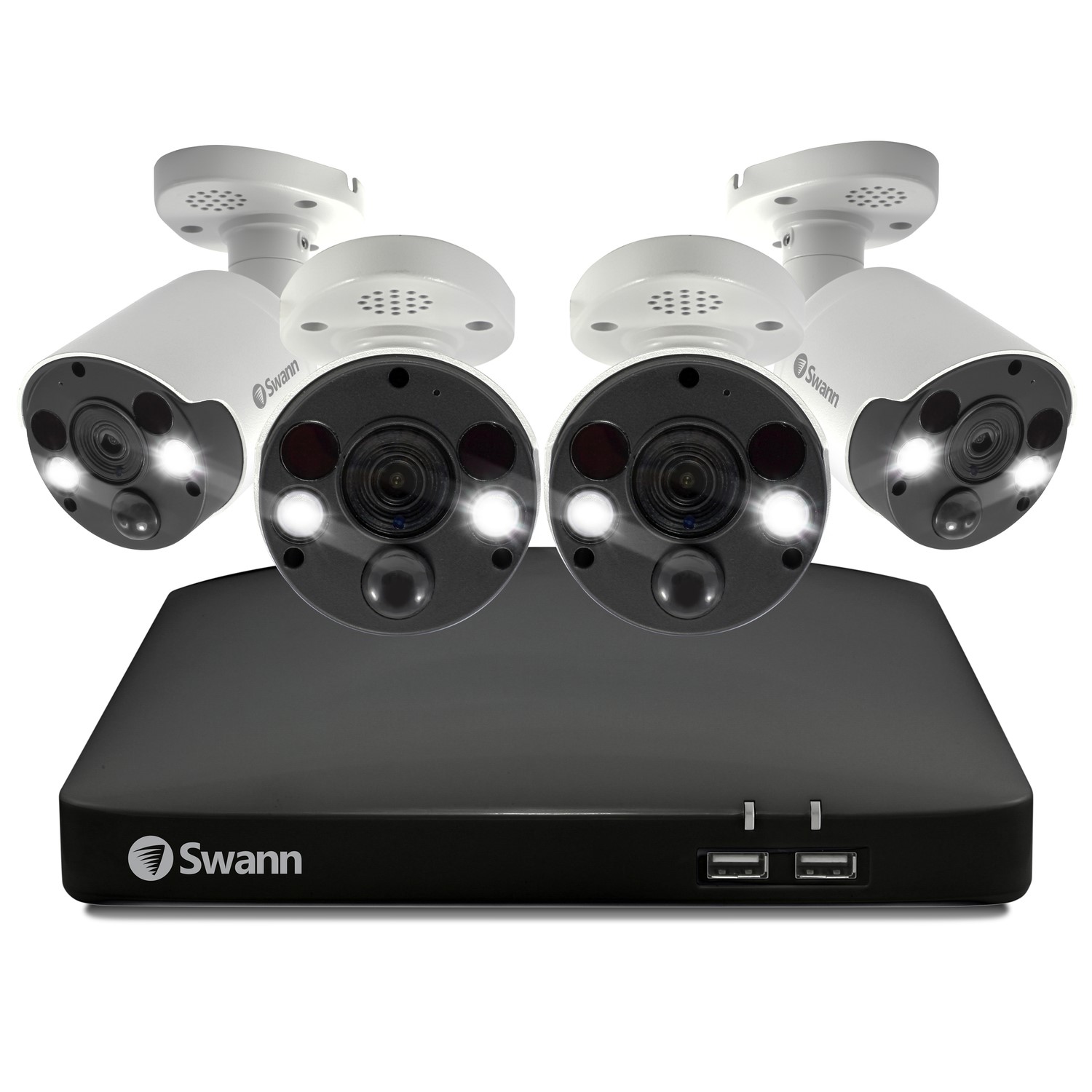 Swann 4 Camera 4K Ultra HD Facial Recognition NVR CCTV System with 2TB HDD