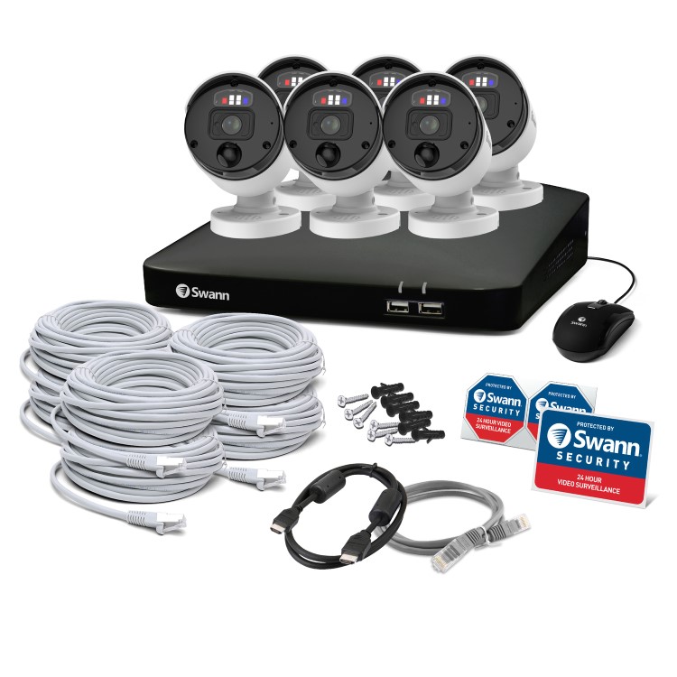 Swann 6 Camera 4K Ultra HD NVR CCTV System with 2TB HDD