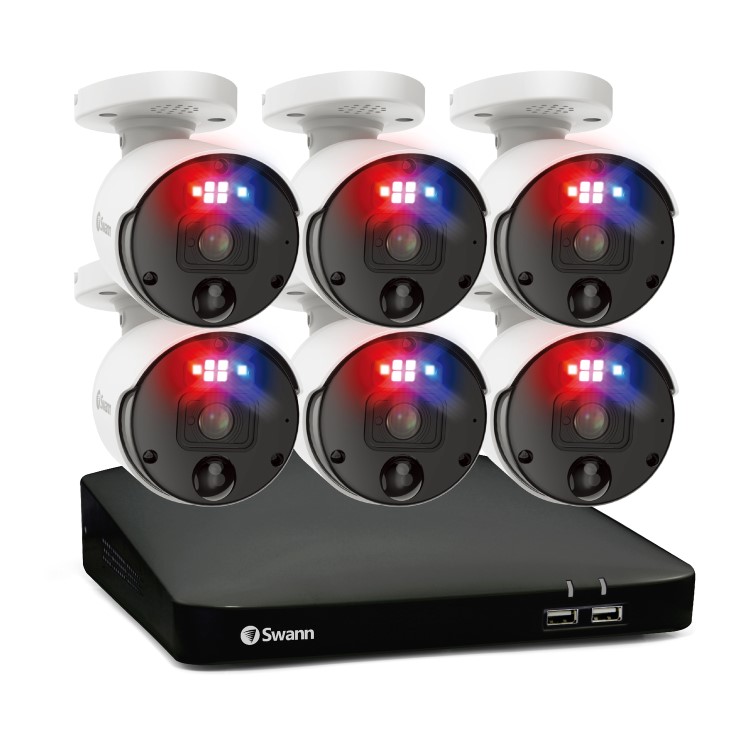 Swann 6 Camera 4K Ultra HD NVR CCTV System with 2TB HDD