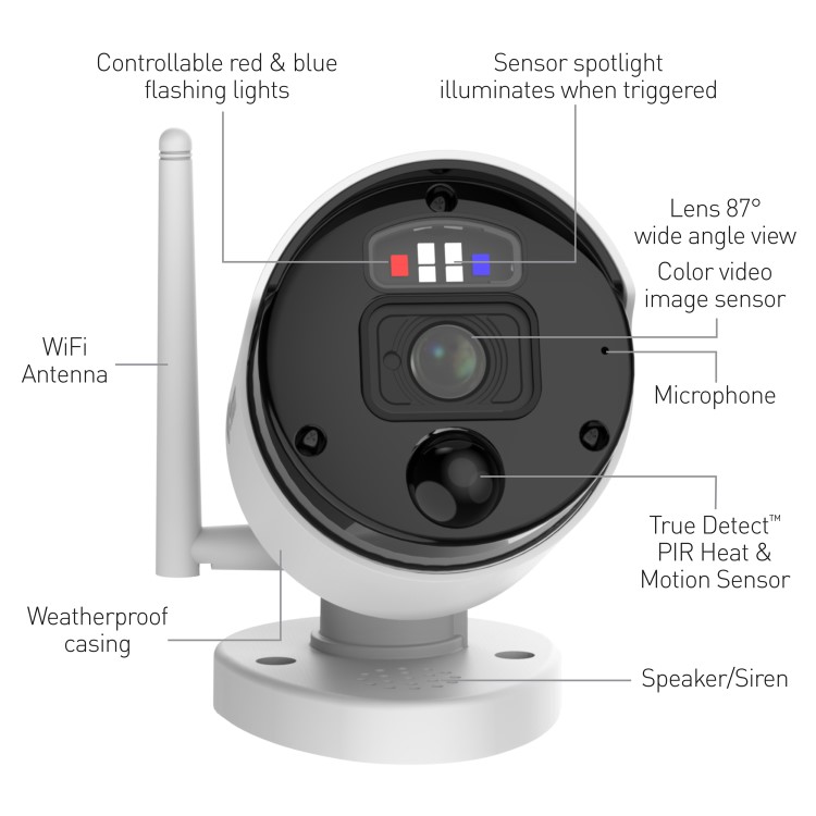 Refurbished Swann Enforcer 4K Ultra HD Heat & Motion Sensing IP Bullet Camera - 1 Pack