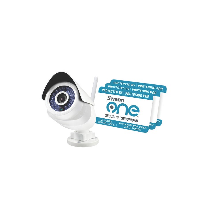 Box Open SwannOne SoundView HD 720p Outdoor Wireless CCTV Camera