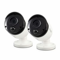 Swann Super HD 5MP Thermal Sensing White Analogue Bullet Camera with 30m Night Vision - 2 Pack