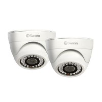 Box Open Swann PRO-843 CCTV Security Dome Camera 700TVL 2 Pack 18m Cable