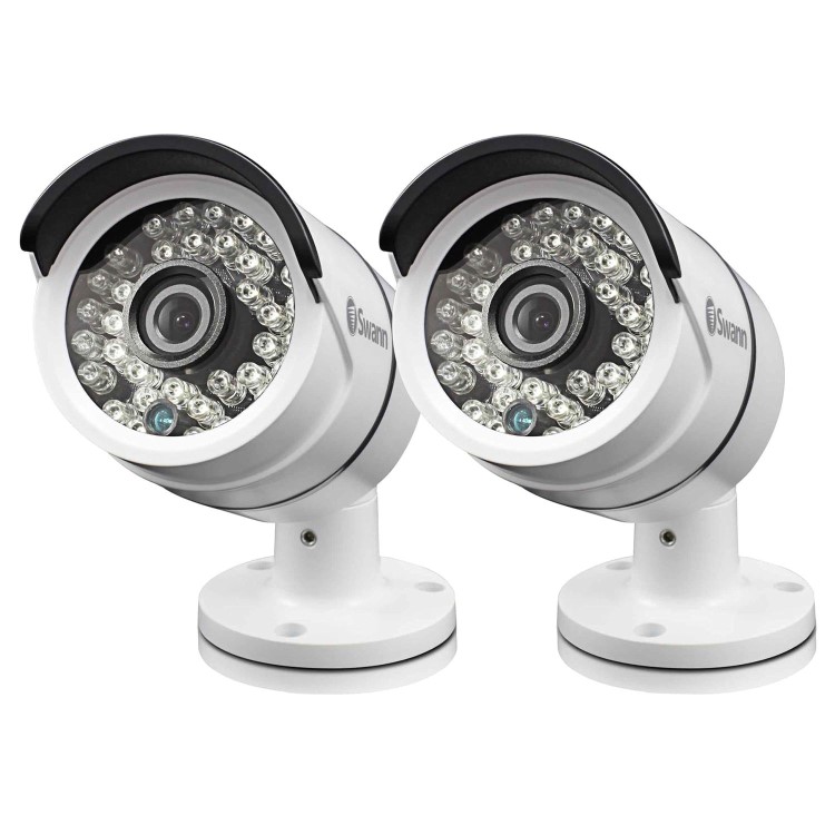 Swann PRO-T858 3 Megapixel HD Bullet Camera - Night vision up to 100ft - Twin Pack