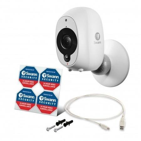 Swann InTouch 1080p Full HD Smart Security Camera WiFi Camera with Heat/Motion Sensor Night Vision & Audio