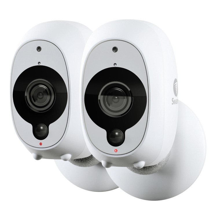 Swann 1080p Full HD Wireless Wi Fi Camera with Heat/Motion Sensing Night Vision & Audio - Twin Pack