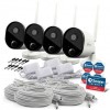 Swann 1080p HD Wireless Wi-Fi Cameras with Heat/Motion Sensing Night Vision &amp; Audio - 4 Pack
