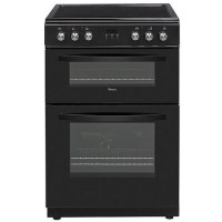 Swan SX15880B 60cm Double Oven Electric Cooker With Ceramic Hob - Black