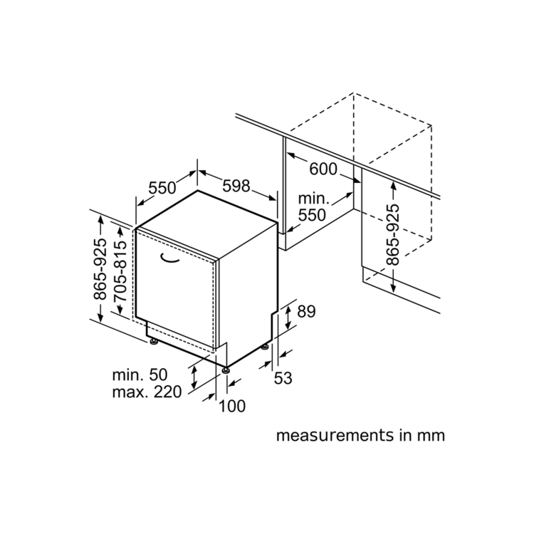 Siemens Integrated Dishwasher