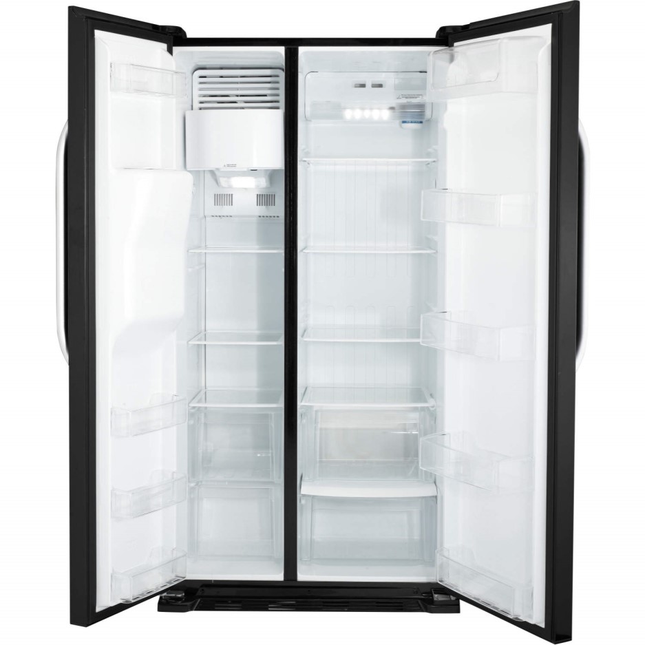 Hotpoint SXBD925FWD Sidebyside American Fridge Freezer Black Appliances Direct