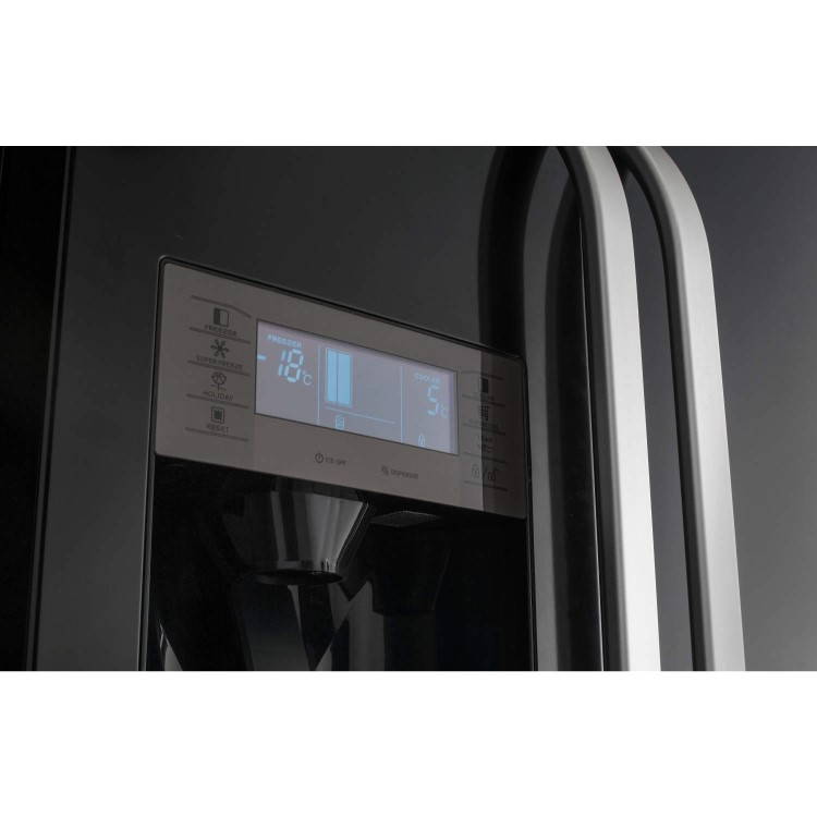 Hotpoint SXBD925FWD Side-by-side American Fridge Freezer Black