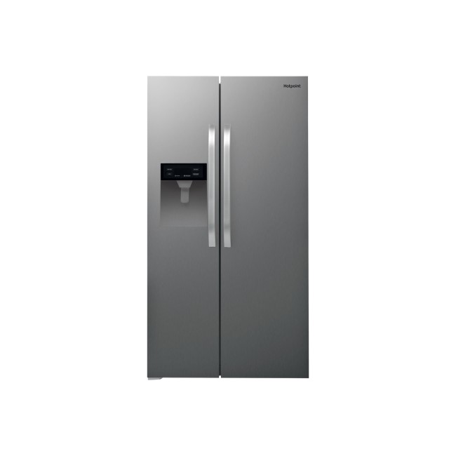 Hotpoint American Side-by-side Fridge Freezer With Ice & Water Dispenser - Stainless Steel Doors