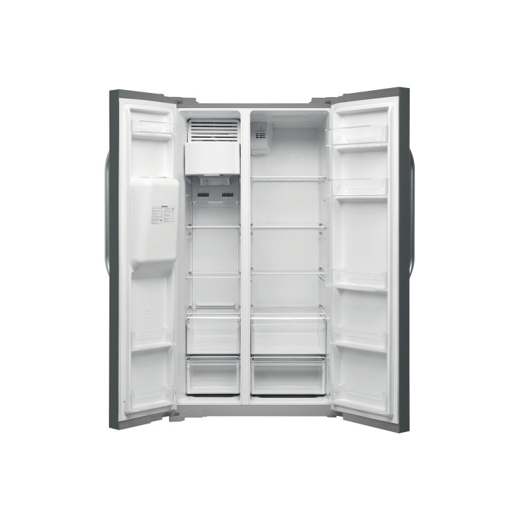 Hotpoint American Side-by-side Fridge Freezer With Ice & Water Dispenser - Stainless Steel Doors