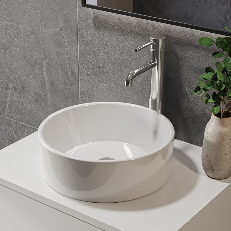 Round Small Countertop Basin 400mm - Synergy Sella