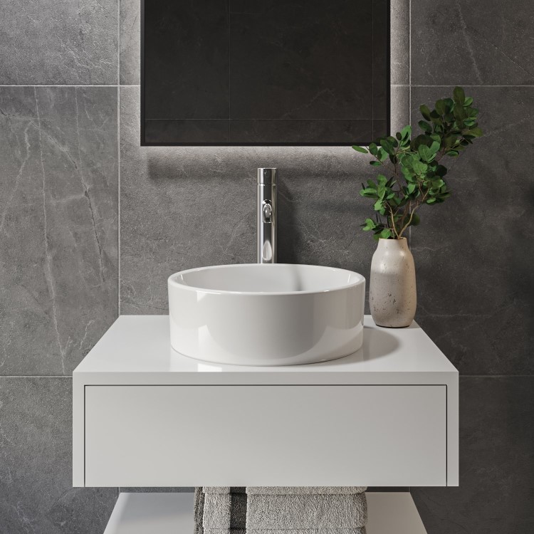 Round Small Countertop Basin 400mm - Synergy Sella