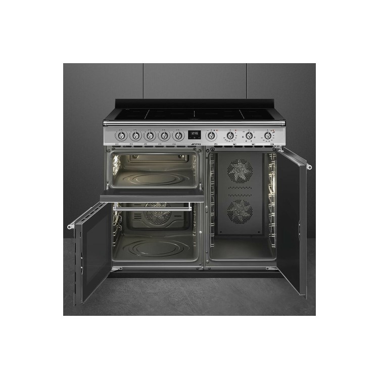 Smeg Symphony 100cm Electric Range Cooker - Stainless Steel