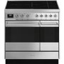 Smeg Symphony 90cm Electric Induction Range Cooker - Stainless Steel