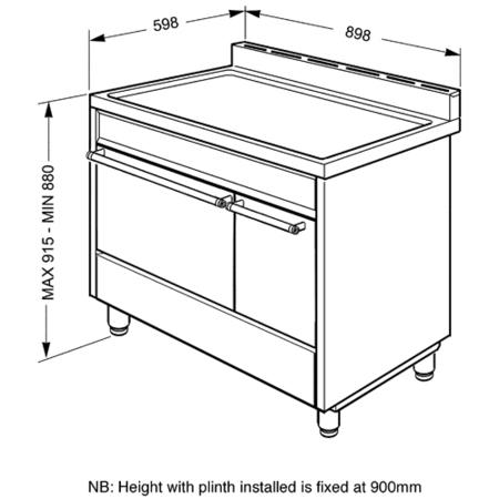 Smeg SY92PX8 Symphony Dual Fuel Dual Cavity 90cm Stainless Steel Self Cleaning Range Cooker