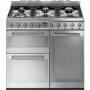 Smeg Symphony 90cm Dual Fuel Range Cooker - Stainless Steel