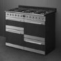 Smeg Symphony 110cm Dual Fuel Range Cooker - Stainless Steel