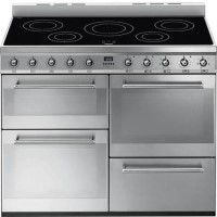Smeg SYD4110I Symphony 110cm Electric Range Cooker with Induction Hob - Stainless Steel