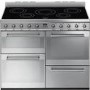 Smeg SYD4110I Symphony 110cm Electric Range Cooker with Induction Hob - Stainless Steel