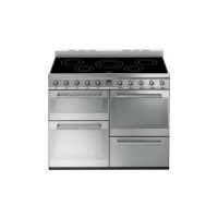 GRADE A2 - Smeg SYD4110I Symphony Four Cavity 110cm Electric Range Cooker With Induction Hob Stainless Steel