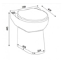 Sanicompact Back To Wall Toilet with Built-in Macerator Pump