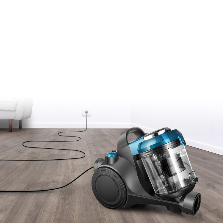 Swan Sc15812N MultiForce Pet Bagless Cylinder Vacuum Cleaner - Dark Grey & Blue