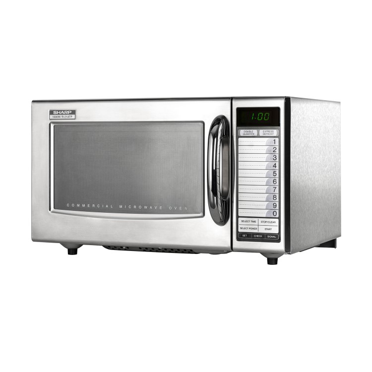 Sharp R21AT 1000W Commercial Microwave Programmable. 